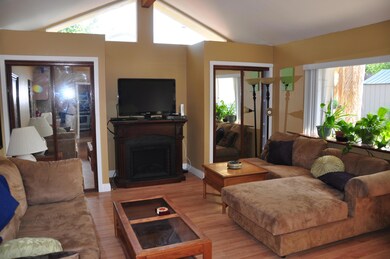 Living room addition w/mirrored closets