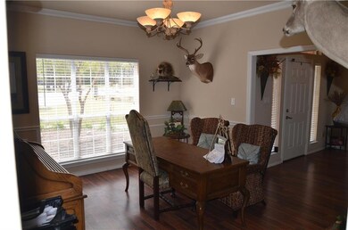 Formal dining room with crown and chair-rail moldi