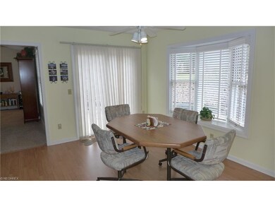 Large dinette area with access to spacious stamped