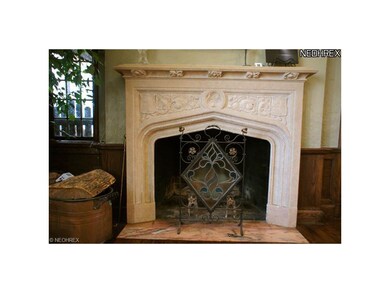 Custom Fireplace with original marble floor