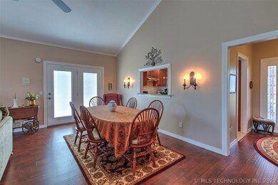 Formal dining area allows plenty of space for larg