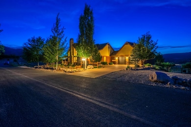 Twilight Front View of Luxury Home
