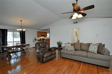 Greatroom with hardwood floors