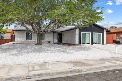 View of mid-century modern home