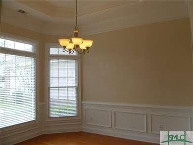Dining Room, hardwood floors, trey ceiling