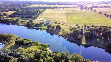 Looking West across the reservoir. The property fo