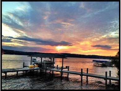 View. Permanent Dock & Covered Boat Hoist.  Amazin