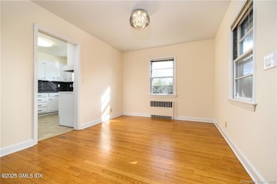 looking into kitchen