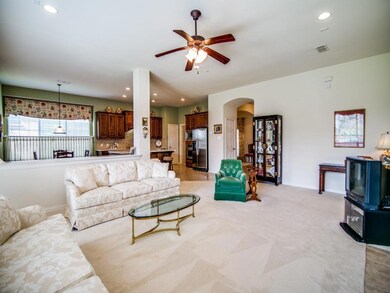 Living room opens to the kitchen...