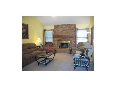 Spacious living area with vaulted ceilings!