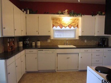 Remodeled kitchen has new counters, & backsplash.N