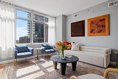 Living room featuring a wealth of natural light, 