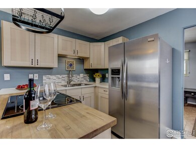 Updated kitchen with gorgeous custom butcher block