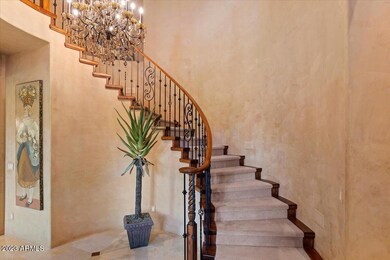 Dramatic stairs to guest suites