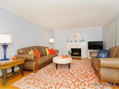 Living Room With Fireplace