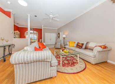 Living room to foyer