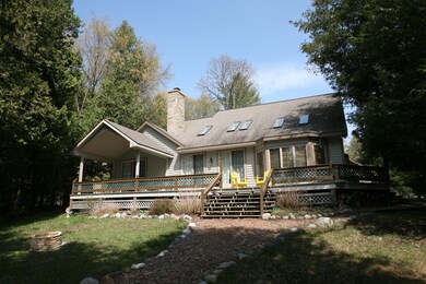 Lakeside view of home