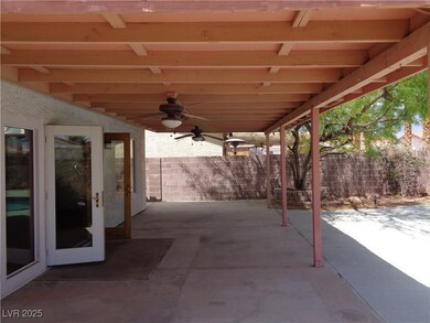 View of patio / terrace featuring fence and a ceil