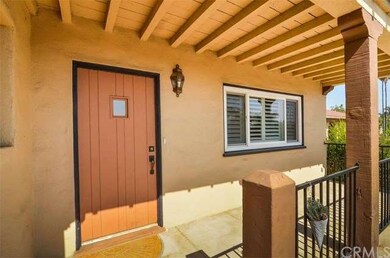 Lovely front porch with charming details and chara