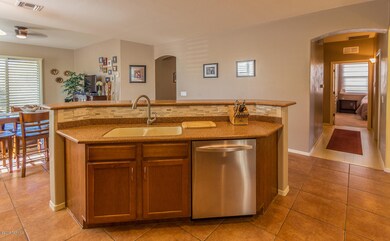 Kitchen Overlooking Family Room
