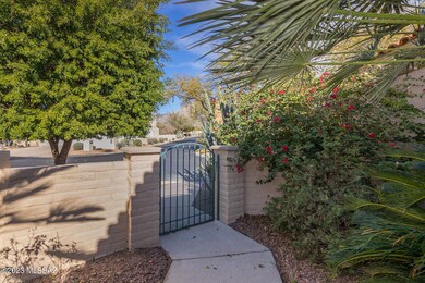 Front courtyard gate