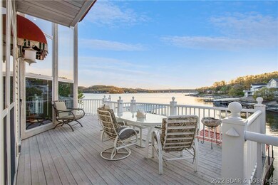 Main level deck off living area with a mesmerizing