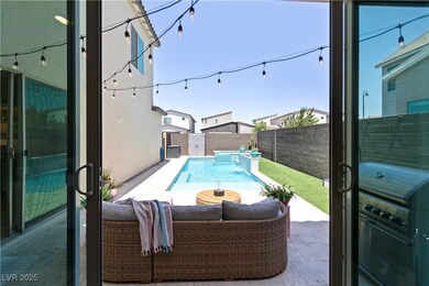 View of yard from living room