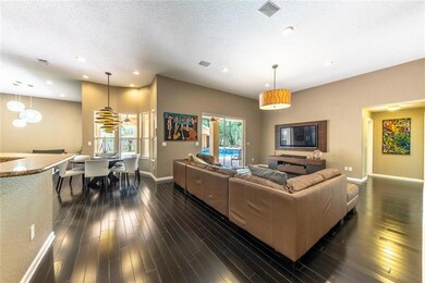 FAMILY ROOM AND KITCHEN