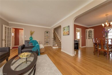 The beautiful colors of the main living spaces are