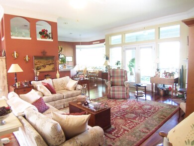 Living Room with Golf Course Views