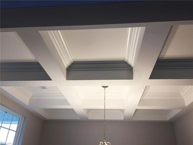 Coffered Ceiling in Dining Room