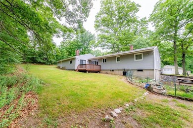 Back yard with deck