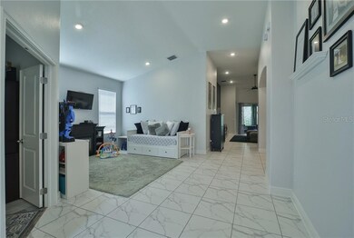 Living Room w/Recessed Lighting & Oversized 20