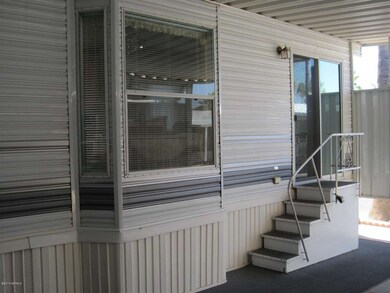 Front stairs to sliding doors
