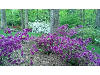 This lovely yard offers an amazing array of flower