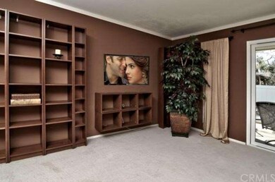 Living Room with Built-In Shelving