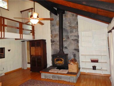 Living Room. Cozy living room with fireplace for w