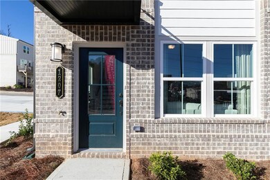 Colorful front doors with glass