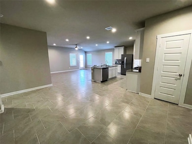 Gorgeous kitchen open to dining and family room.