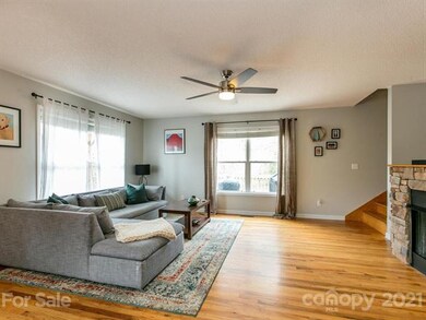 Open living area, beautiful hardwood floors