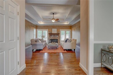 Beautiful hardwoods cover the Entry, Living Room a