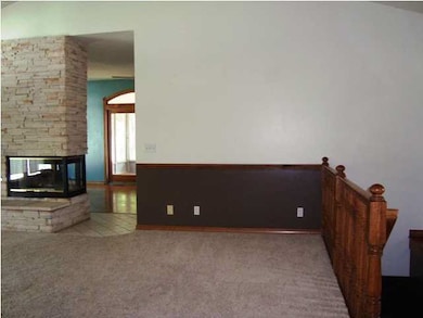 View into the dining room from living area.