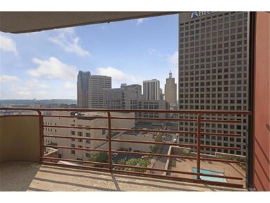 View from the large balcony of condo 1715 at City 