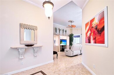 Foyer! Tile floor completely the same throughout t