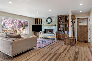 entry and living room