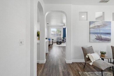 High arched doorways throughout.