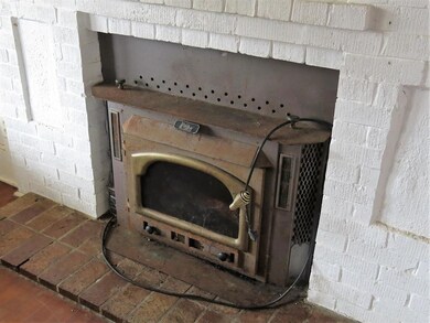 Downstairs electric heater insert in living room