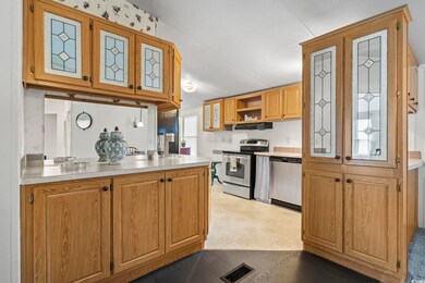 Kitchen with stainless steel appliances