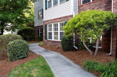 Sidewalk that leads to 814's private entrance