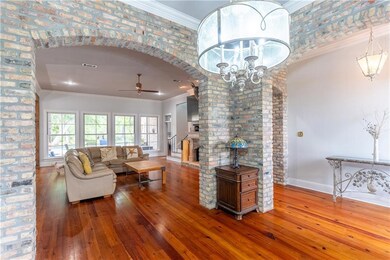 Open floor plan and soaring ceilings-dining room